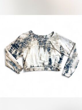 Hard Tail Forever Tie Dye Crop Crewneck Sweatshirt Yoga XS